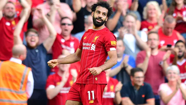 Mohamed Salah, durante un juego de Liverpool