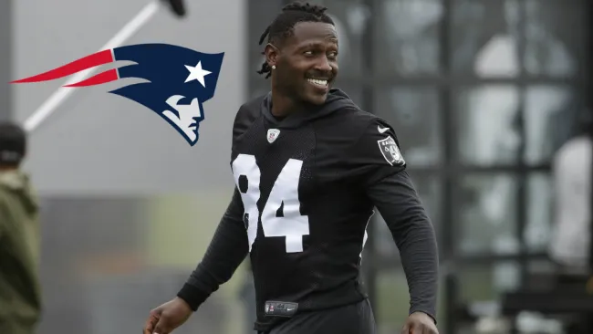 Antonio Brown con el uniforme de los Raiders