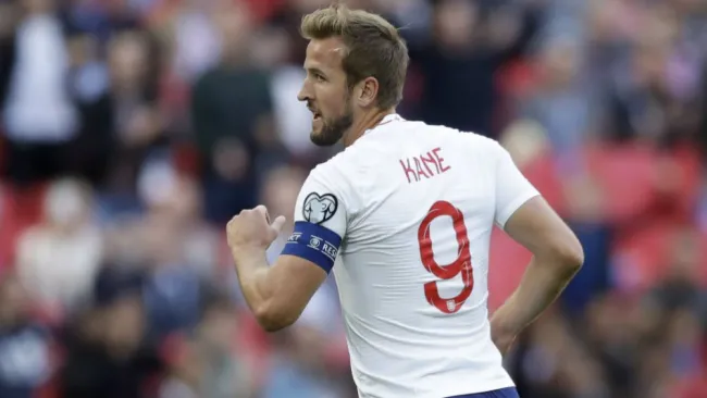 Harry Kane celebrando una anotación con Inglaterra