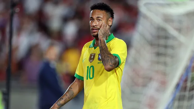 Neymar, durante juego de Brasil 