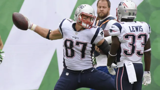 Rob Gronkowski como jugador de New England Patriots