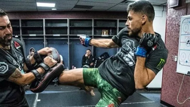 Pantera Rodríguez durante un entrenamiento