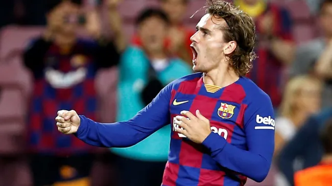 Griezmann, celebra gol contra Villarreal 