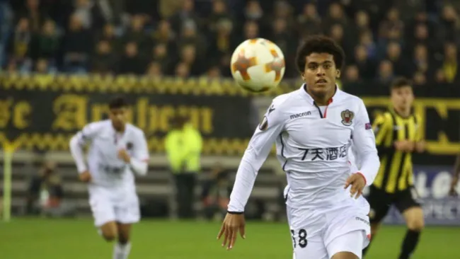 Lamine Diaby-Fadiga, durante un partido del Niza