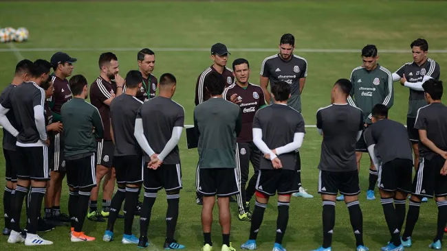 La Selección Mexicana Sub 22 en un entrenamiento