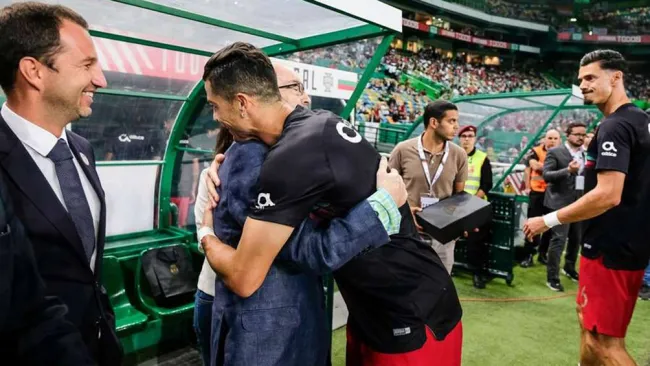 Cristiano Ronaldo se reencuentra con su descubridor