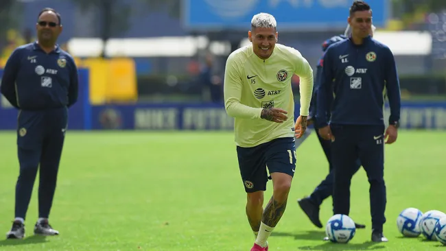 Castillo, durante un entrenamiento en las instalaciones de Coapa