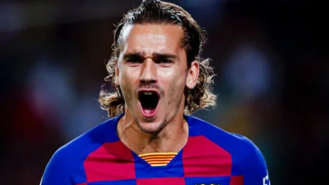 Griezmann, en un celebración con Barcelona