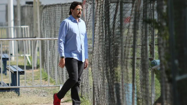 Amaury Vergara, en una visita a Verde Valle