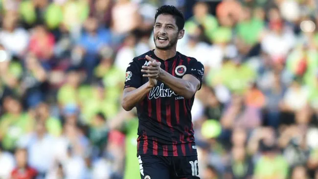 Reyna, en un partido de Veracruz