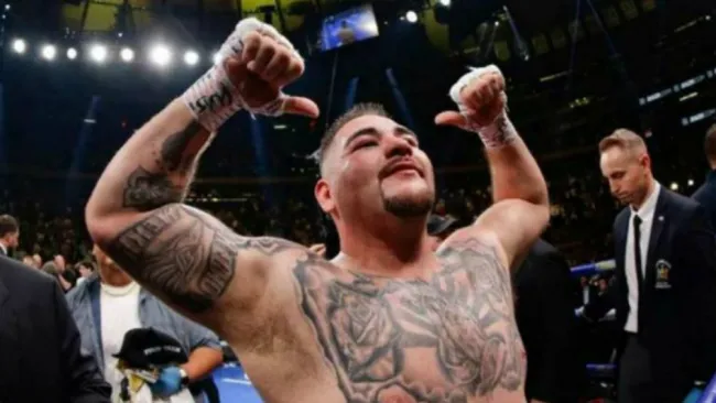 Andy Ruiz festeja Campeonato en peso pesado