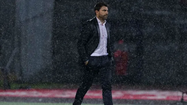 Leandro Cufré en el partido contra Pumas