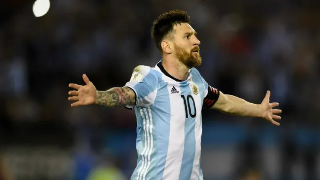Lionel Messi con la Selección de Argentina