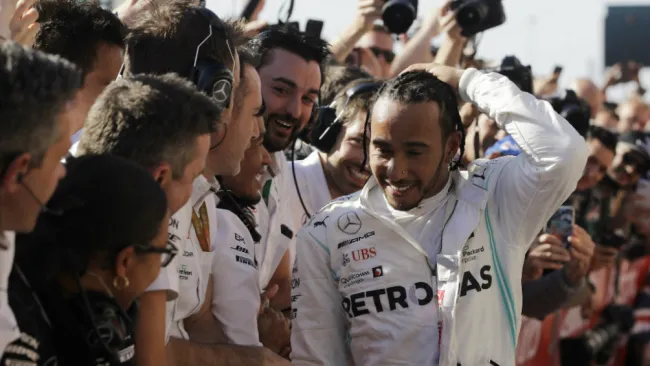 Lewis Hamilton durante el GP de Austin