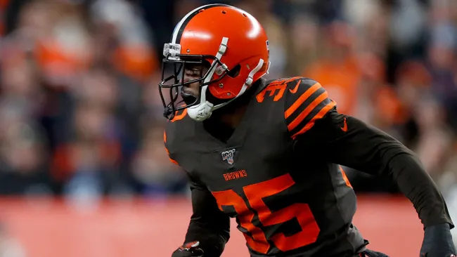 Jermaine Whitehead, en un partido con los Browns