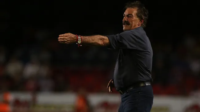 La Volpe, durante un partido de los Diablos Rojos