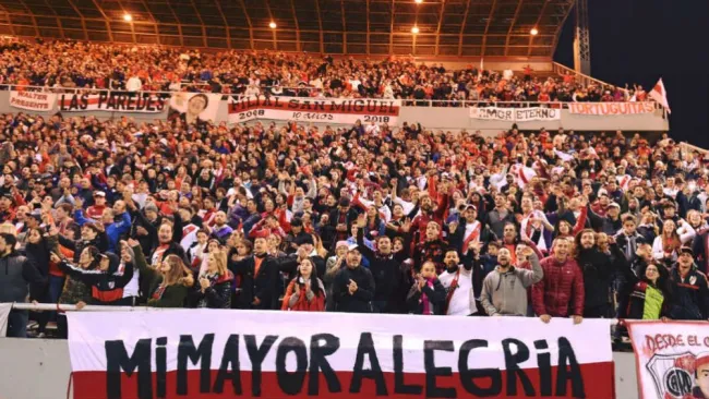 Fans de River, durante un partido