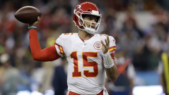 Patrick Mahomes, en el partido en México