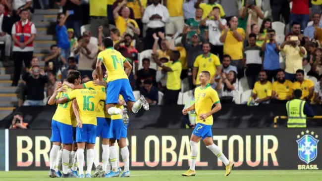 Brasil festeja contra Corea del Sur