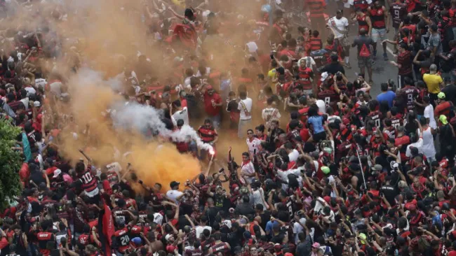 Disturbios en desfile del Flamengo