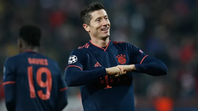 El delantero polaco fue la gran figura del Bayern Munich