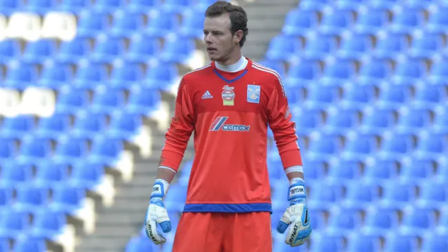 Miguel Ortega durante un partido de Tigres Sub 20