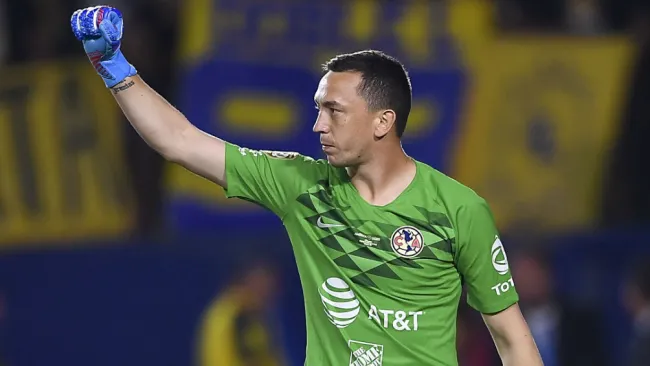 Marchesín, en un partido de América