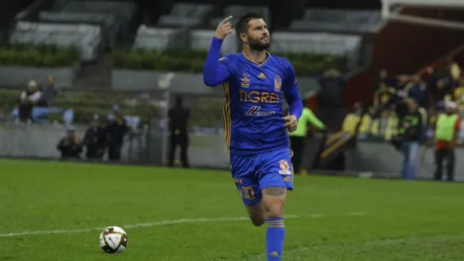 Gginac, en festejo de gol con Tigres