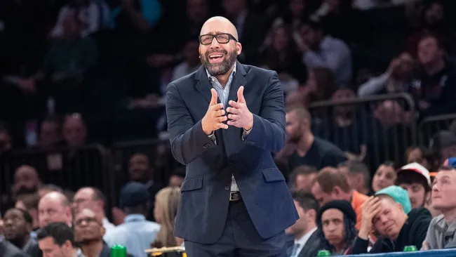 El coach David Fizdale en un partido con New York Knicks