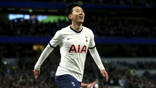 Son Heung-Min, en festejo con Tottenham