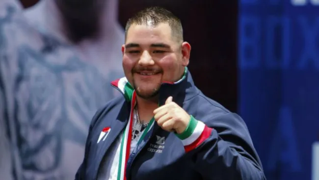 Andy Ruiz, durante una conferencia de prensa