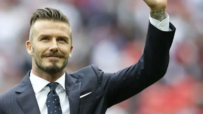 David Beckham en presentación 