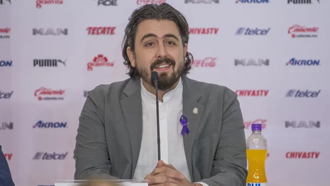 Amaury Vergara, en una conferencia de prensa 