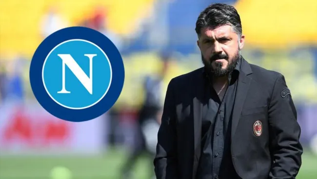 Gennaro Gattuso en un partido con el Milan