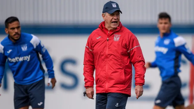 Javier Aguirre en una sesión con el Leganés 