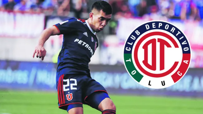 Leonardo Fernández en juego con la U de Chile