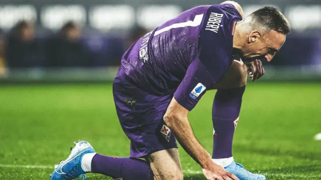 Ribery, durante un partido de la Fiorentina