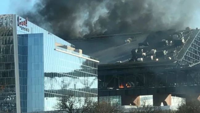 El futuro hogar de los Ragers durante el incendio 