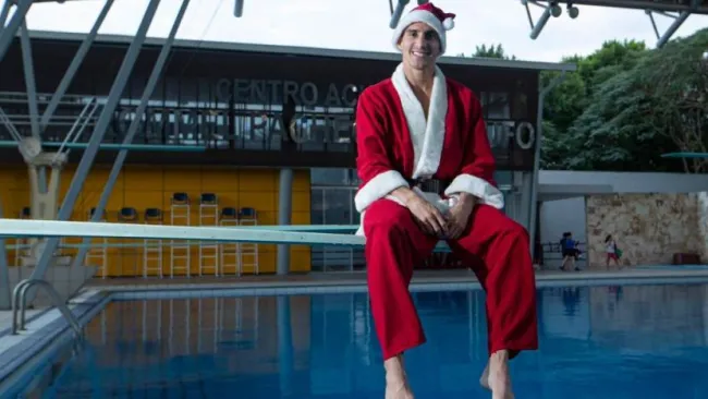 Pacheco posa disfrazado de Santa