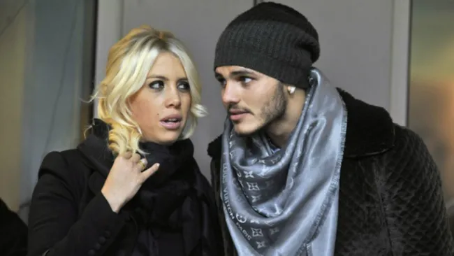 Mauro Icardi y Wanda Nara en fiesta