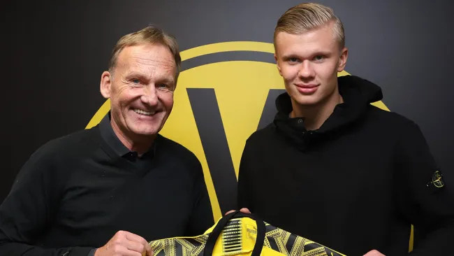 Erling Haaland, presentado con el Borussia Dortmund