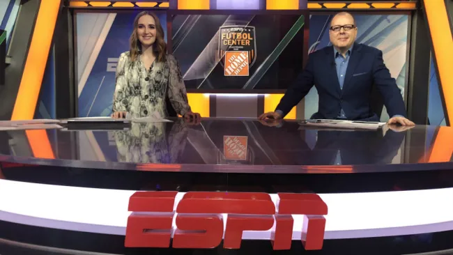 Cristina Alexander durante un programa de ESPN