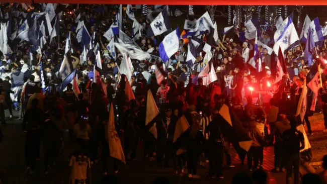 Afición rayada festejando el título de su equipo