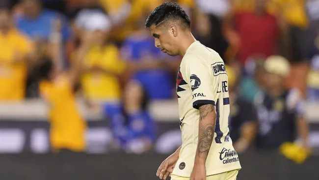Leonel López durante un partido de Leagues Cup con América