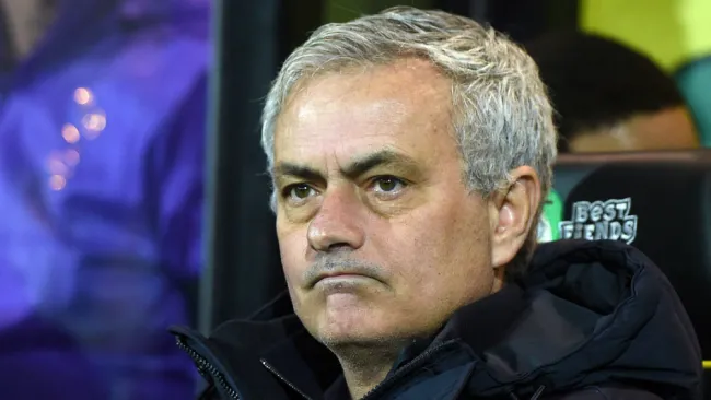 José Mourinho durante un partido de Tottenham