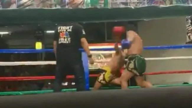 El momento del brutal nocaut en Tailandia