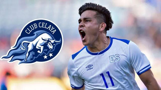 Fito Zelaya en un partido con El Salvador