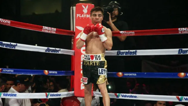 Travieso, durante una pelea