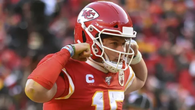 Mahomes, en festejo con Chiefs