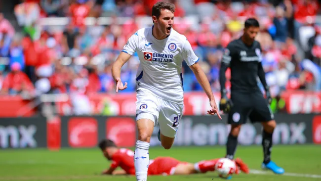 Cruz Azul: Chaquito Giménez festeja su gol vs Toluca